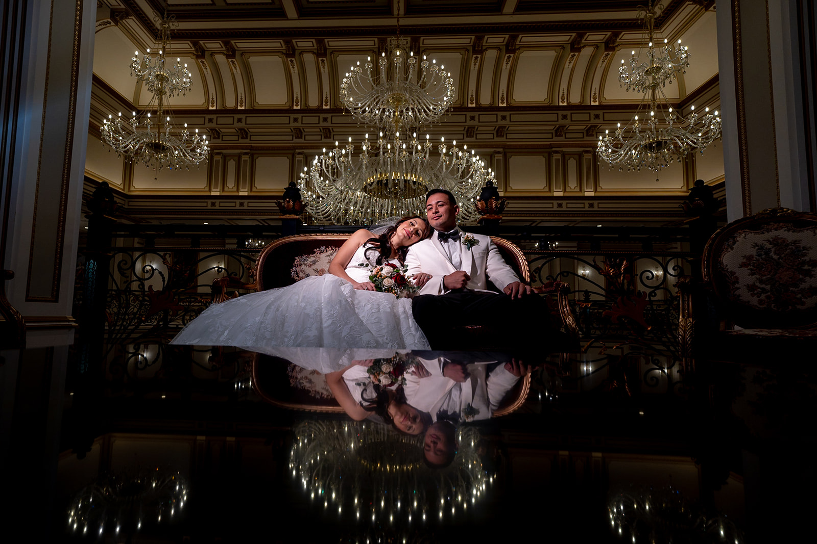 Elegant wedding portrait NJ
