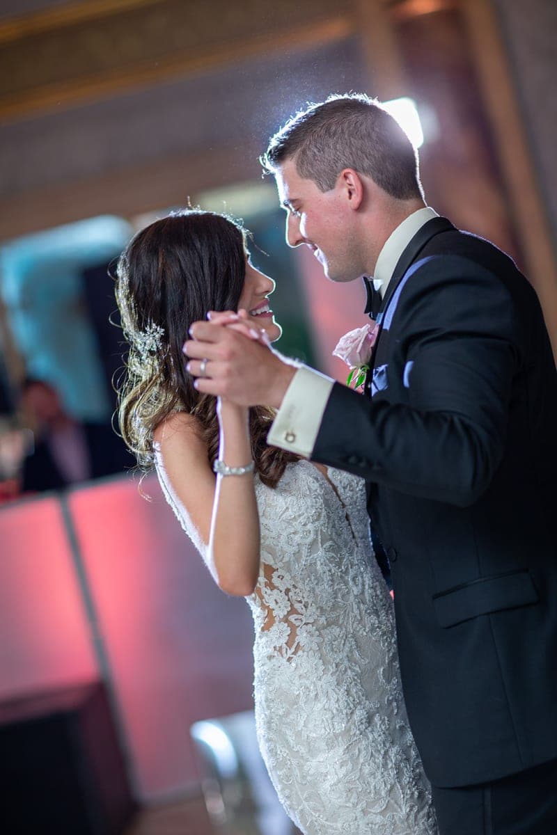 Bride and groom portrait at The Venetian