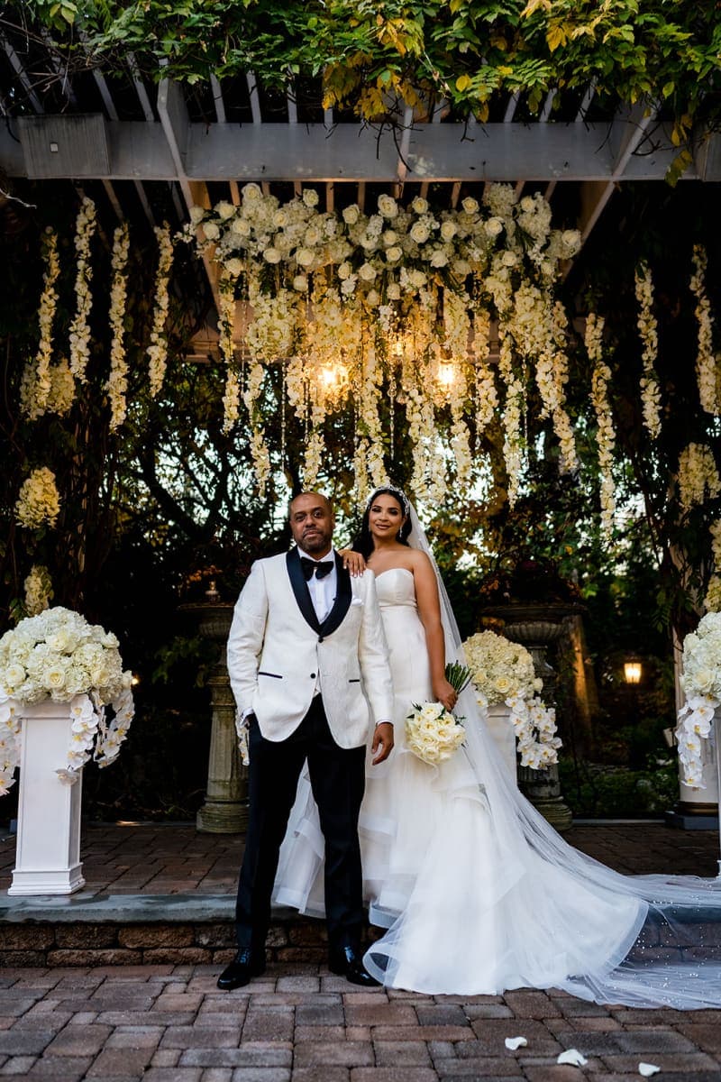 Bride and groom portrait