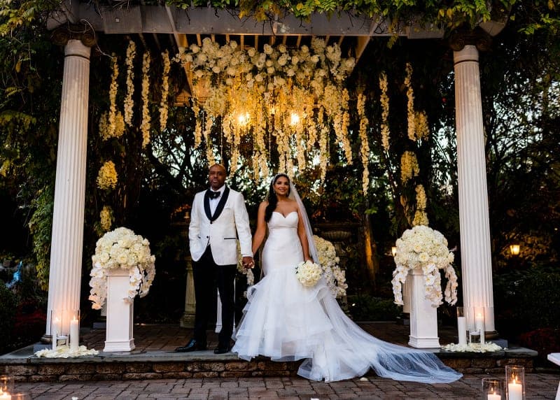 Bride and groom portrait