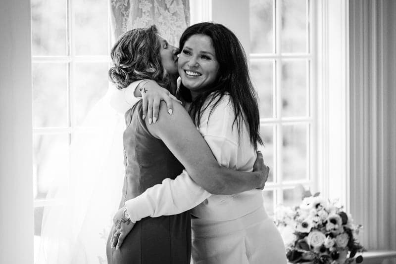 Bride and groom at The Meadow Wood
