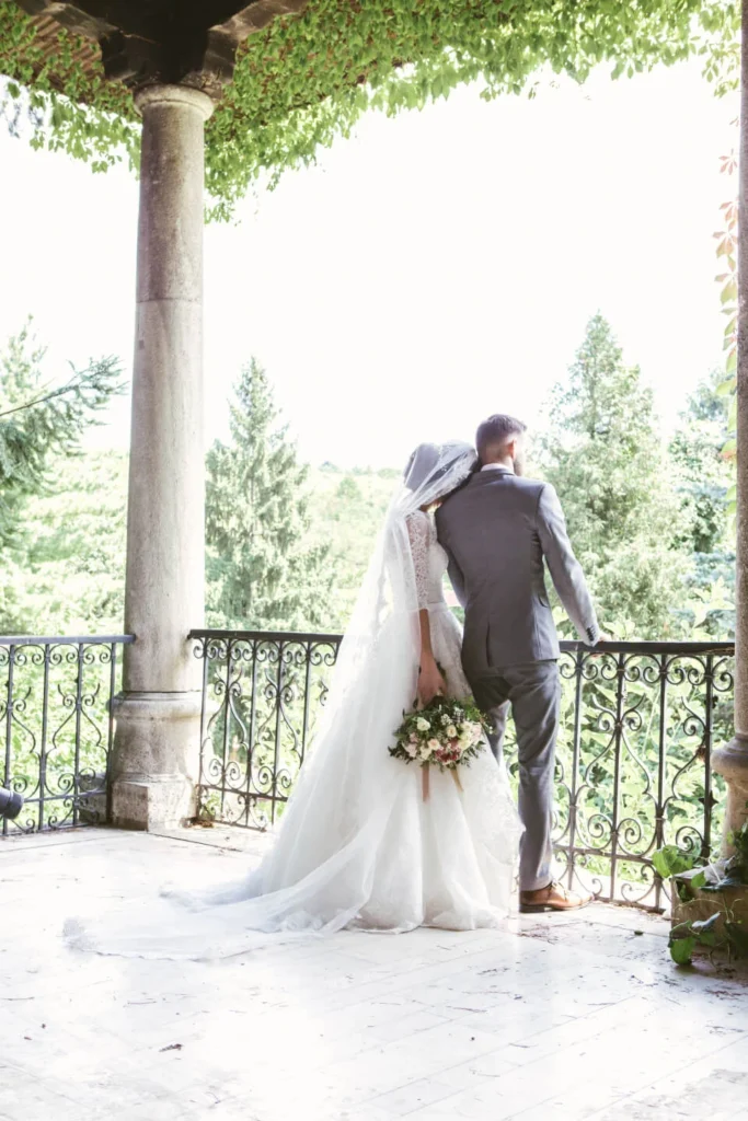 Couple on balcony