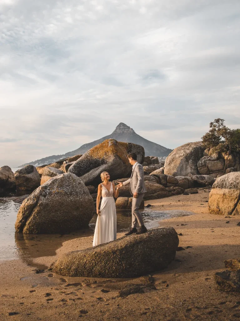 Couple on rocks