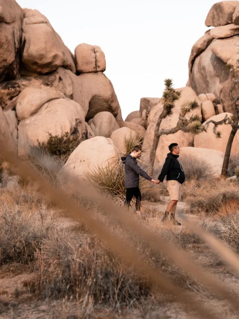 Couple in desert