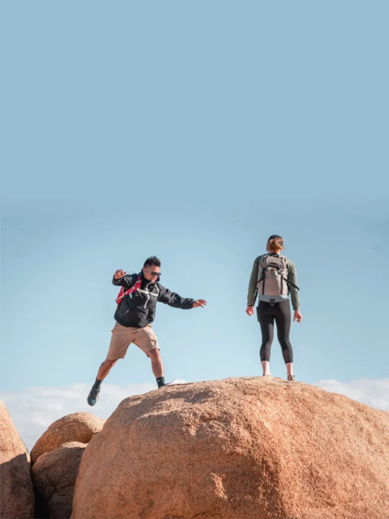 Couple on mountain