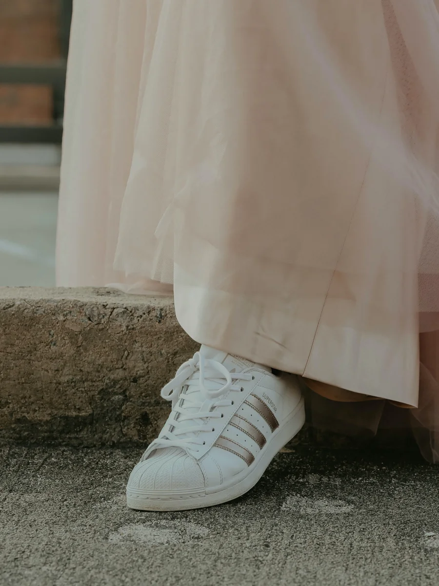 Bride's trainers